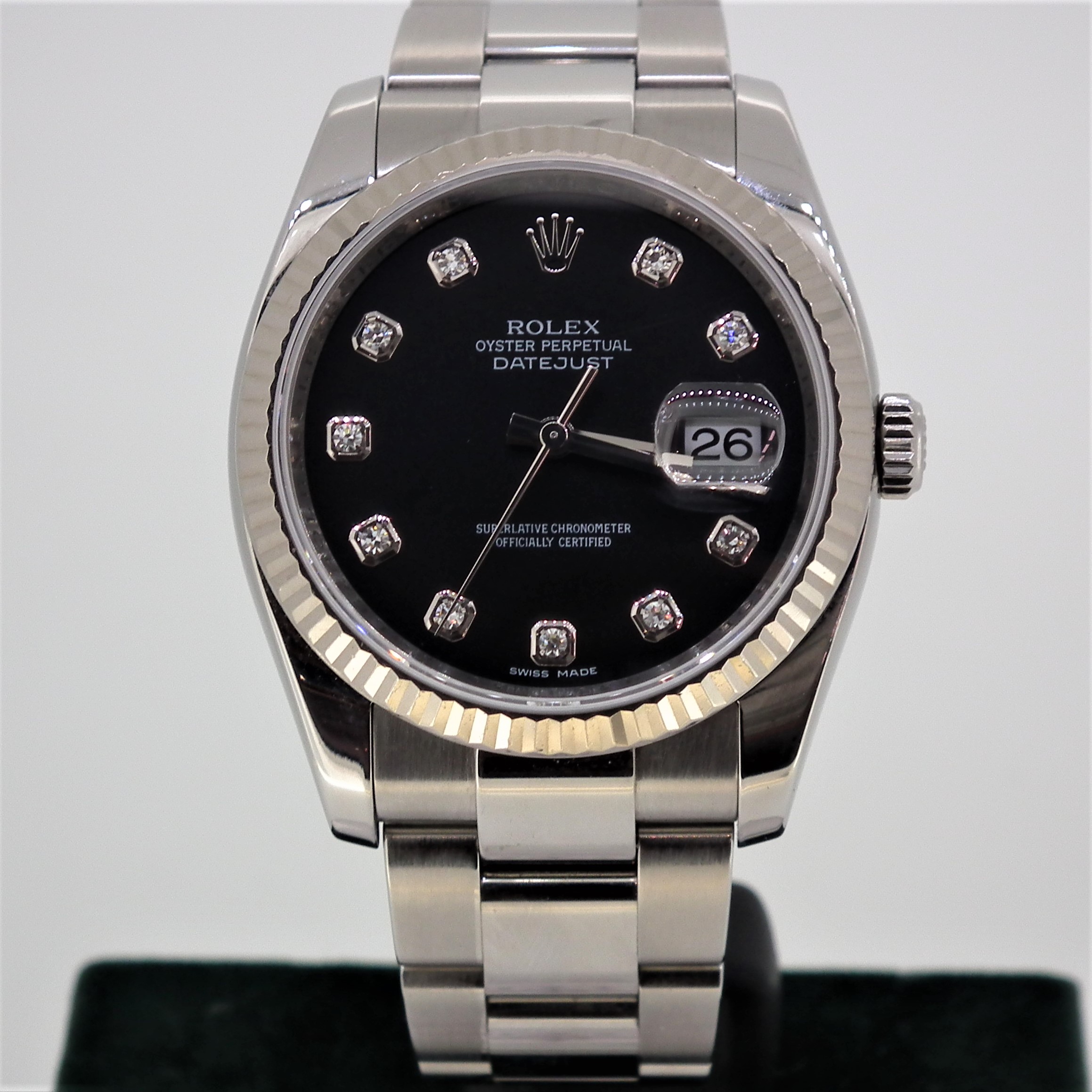 Rolex Oyster Perpetual Datejust With Diamond Dot Dial ITEMS OF BEAUTY