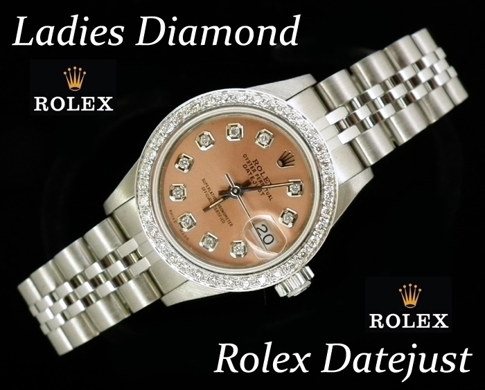 Mint ladies diamond dial & bezel Rolex Datejust