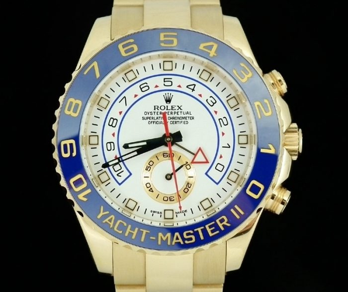 2012 18ct Gold Yachtmaster II ref # 116688 box & papers