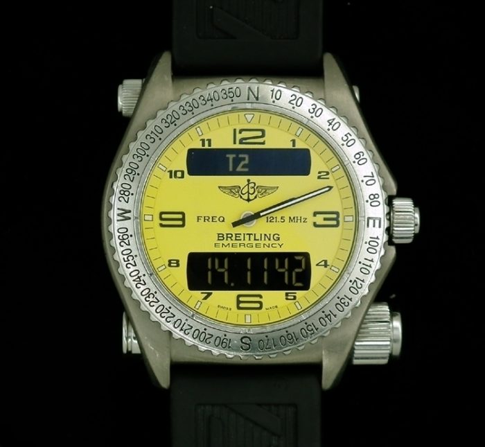 Titanium Breitling Emergency E56121.1 Box and Papers