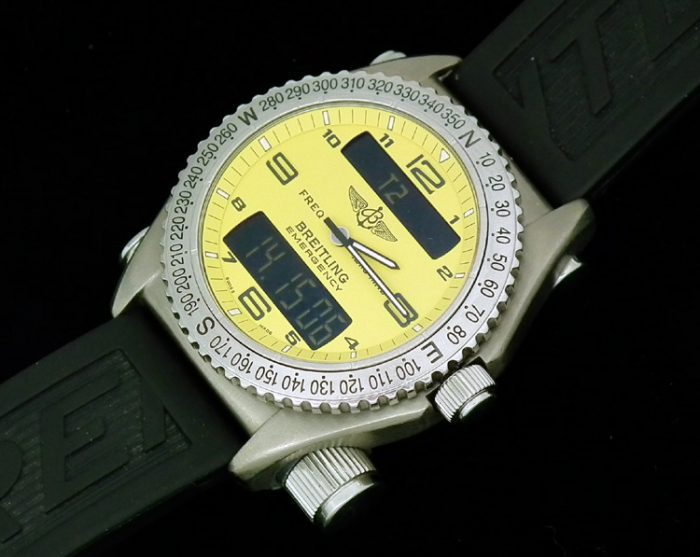 Titanium Breitling Emergency E56121.1 Box and Papers