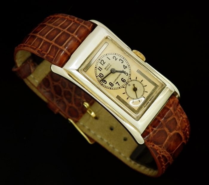 Super rare vintage 9ct Gold Brancard case Rolex Prince