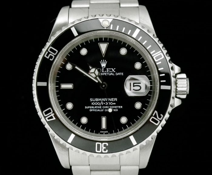 Stainless steel Rolex Submariner ref 16610 with paper