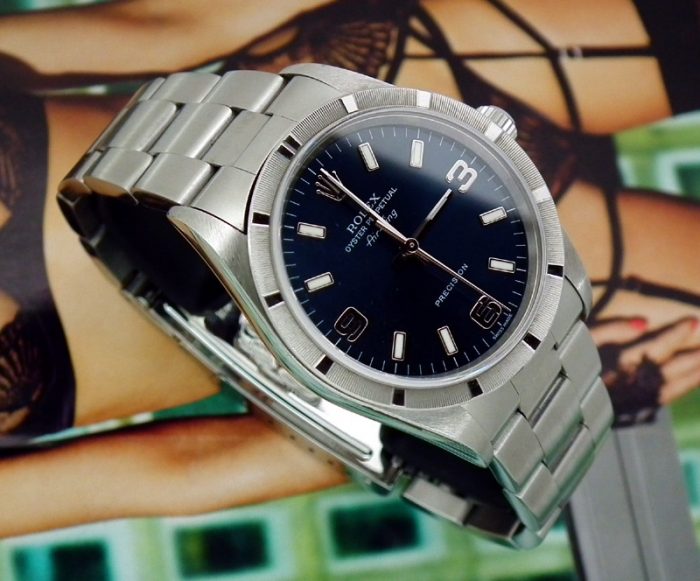 2003 Stainless Steel Rolex Air King 14010M with papers