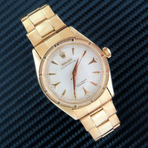 Mint like vintage 1960 14ct gold Rolex Oyster Perpetual