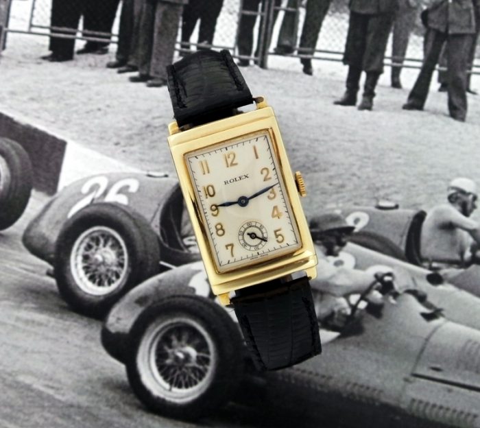 1936 hallmarked stepped case 9ct gold vintage Rolex