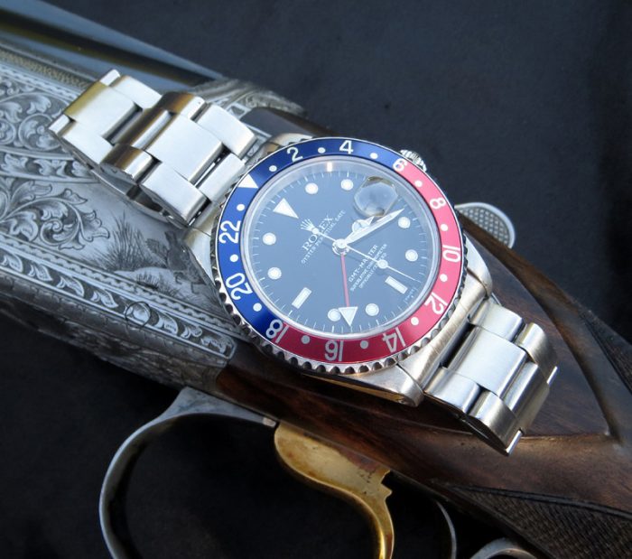 Classic stainless steel Rolex GMT Master ref 16700