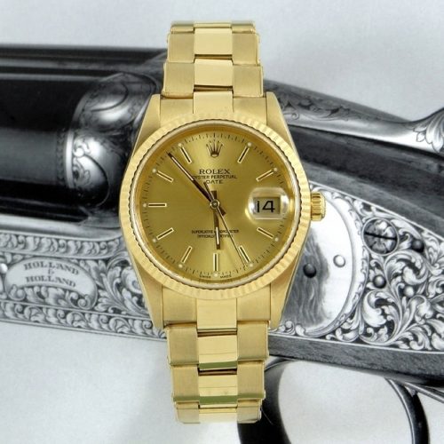 Bargain men's 18ct gold Rolex Oyster Perpetual Date