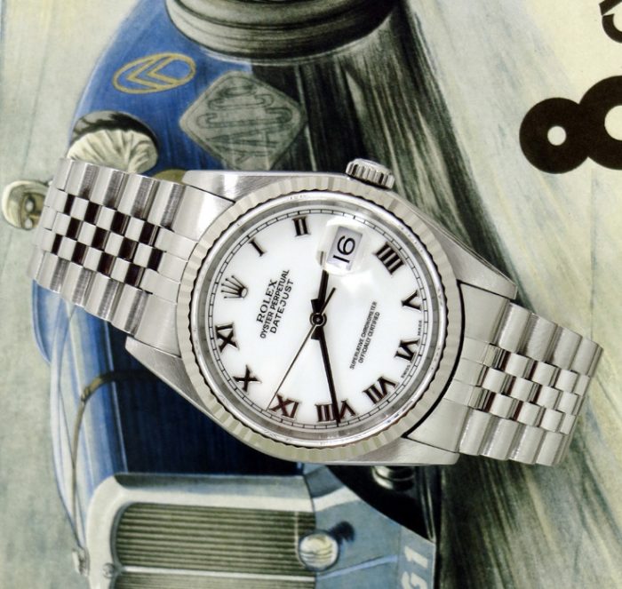 Beautiful classic steel men's Rolex Datejust 16234