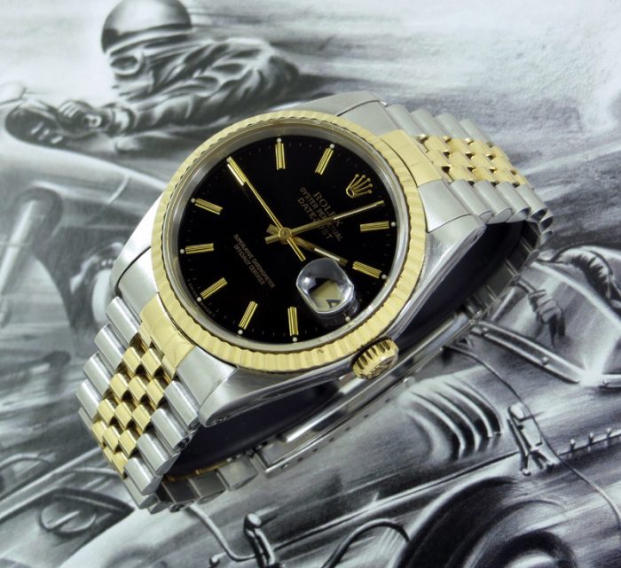 Classic men's steel & gold Rolex Datejust 16233