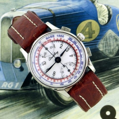 Vintage stainless steel Breitling Chronograph