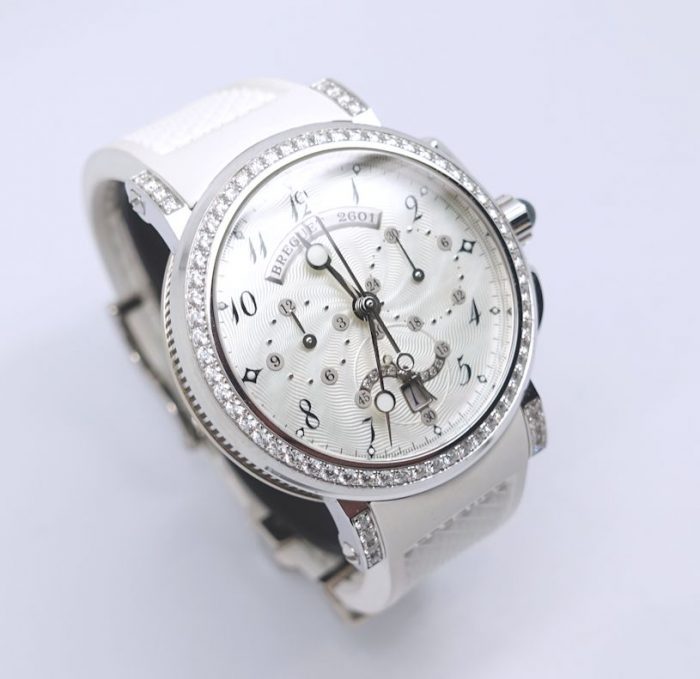 Ladies Diamond set Breguet Marine watch