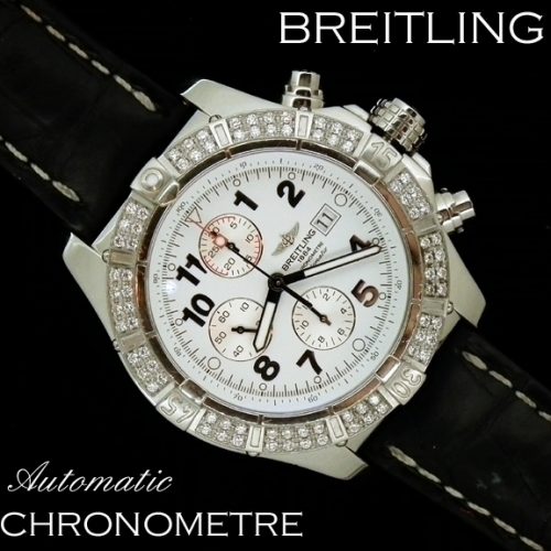XL Diamond set Breitling auto Chronometre - BARGAIN PRICE