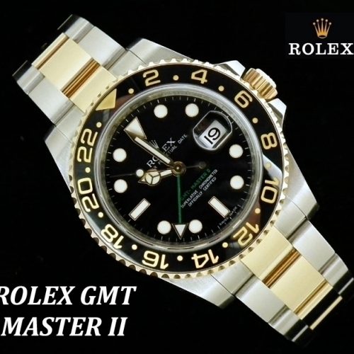2011 Ceramic steel & gold GMT master II Ref # 116713LN