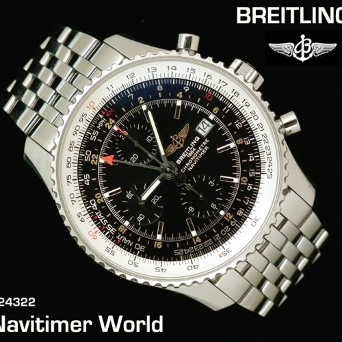 2009 Stainless Steel Breitling Navitimer World A24322