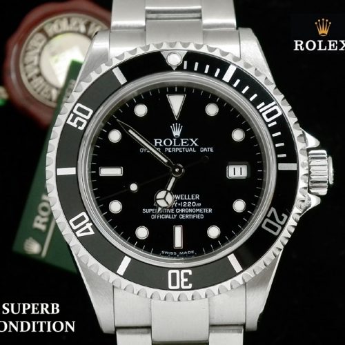 Mint Rolex Sea-Dweller ref 16600 with Rolex box & papers