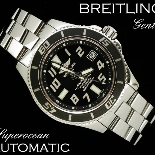 Mint Breitling Superocean II with box and papers