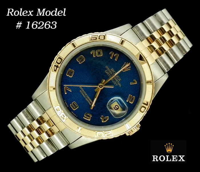 A superb and rare Rolex Turnograph Datejust ref 16263