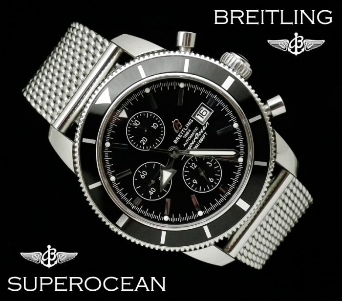 2010 Steel Breitling SuperOcean Chronograph A13320