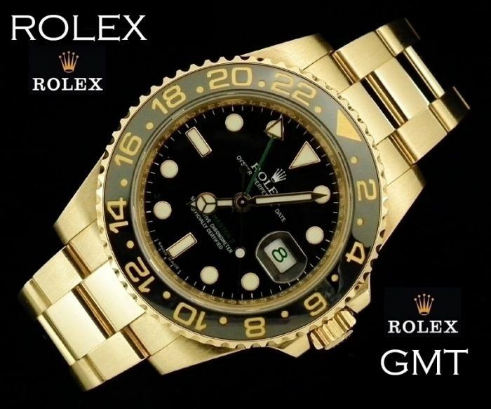 Mint 18ct gold Rolex GMT Master II Rolex ref 116718LN