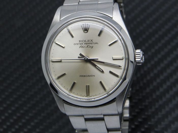 Gents Stainless Steel Rolex Oyster Perpetual Air King With Silver Dial