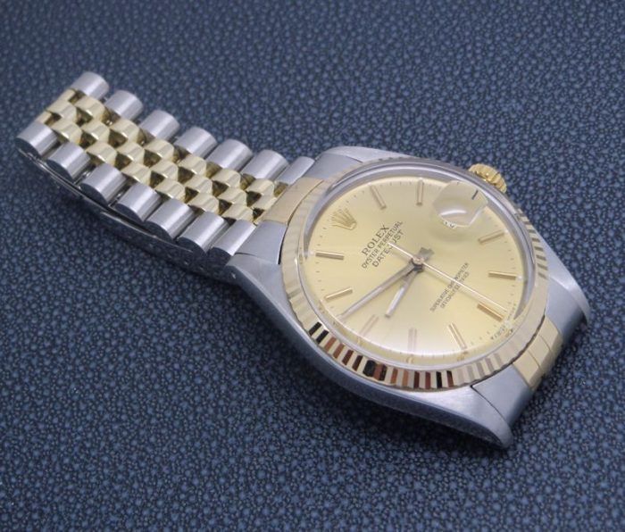 Gents Stainless Steel and 18ct gold Rolex Datejust