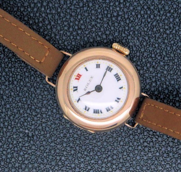 9ct Rose Gold Rolex Watch circa 1916