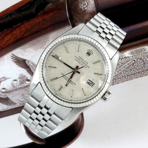 Classic stainless steel men's Rolex Oyster Perpetual Datejust